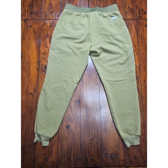 FIGS Technical Scrub Pants Cargo Pockets Jogger Style Olive Green XS - Picture 8 of 9
